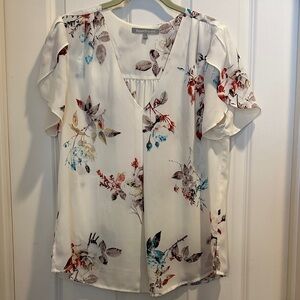 Daniel Rainn Multicolor Floral V-Neck Blouse